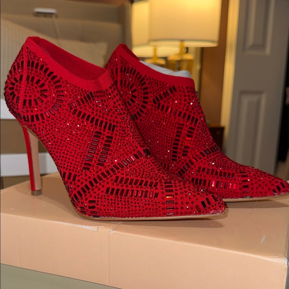 Thalia Sodi Sparkling Red Heels